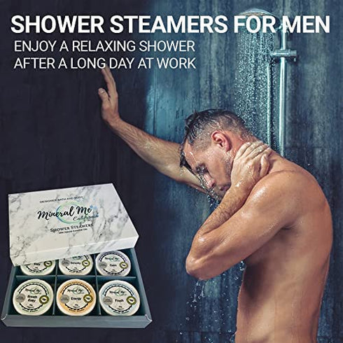 Shower Bombs Aromatherapy - Shower Steamers with Organic Essential Oils for Vaporizing Steam Spa, Relaxation and Stress Relief. Vapor Shower Tablets, Shower Melts - Self Care Gifts for Women and Men