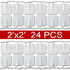 OUDYSCARE TENS Unit Replacement Pads - Compatible with AUVON TENS 7000 EMS Machine - 24Pcs 2"x2" Self-Adhesive Reusable Electrodes Pads for Lower Back , Arm , Leg and Pain Relief