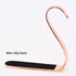 Yuokwer Set of 4 Christmas Stocking Holders for Mantel Stocking Hooks Hanger for Fireplace Christmas Safety Hang Grip Stockings Clip for Christmas Party Decoration (Rose Gold, Pack of 4)