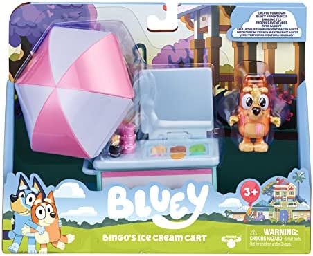 Bluey Ice Cream Cart - Vehicle and 2.5-3" Bingo Figure Pack