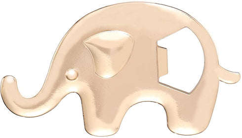 12 Pack Elephant Theme Girl Baby Shower Favors Bottle Opener, Pink Girl Baby Shower Souvenirs for Guests Elephant Shaped Bottle Opener for Birthday Wedding Favor (Pink Elephant, 12)