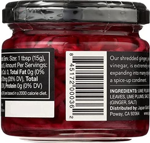 Muso From Japan Shredded Pickled Ginger, 4.9 Oz