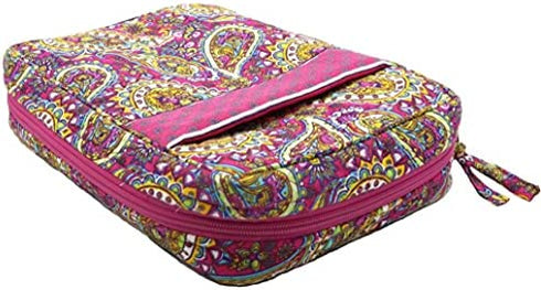 DIWI Quilted Bible Cover Extra Large Sizes 11.25 X 8.25 X 2.75 Inches Good Book Case (XL, C1 Magenta Paisley)