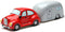 Pacific Trading Car and Trailer Ceramic Magnetic Salt and Pepper Shaker Set