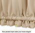 PONY DANCE Sidelight Door Curtain - Blackout Patio Panel Top and Bottom Rod Pocket French Door Curtain for Privacy Bonus Tiebacks, 25 x 72-inch, Biscotti Beige, Single Piece