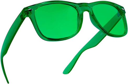 PURPLE CANYON Green Color Therapy Mood Glasses Migraine Glasses Light Therapy Chakra Healing Glasses Chromotherapy Green Colored Lenses