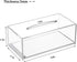 FEMELI Acrylic Tissue Box,Clear Facial Tissue Holder Case Dispenser Napkin Organizer for Bathroom Kitchen Bedroom Office