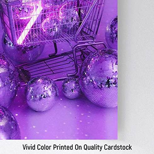 Purple Wall Collage Kit Aesthetic Pictures, Bedroom Decor for Teen Girls, Wall Collage Kit, Collage Kit for Wall Aesthetic, VSCO Girls Bedroom Decor, Aesthetic Posters, Collage Kit