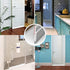 Holikme Door Draft Stopper Under Door Draft Blocker Insulator Door Sweep Weather Stripping Noise Stopper Strong Adhesive 39" Length Transparent