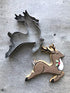 LILIAO Christmas Reindeer Cookie Cutter - 3.9 x 4.3 inches - Stainless Steel