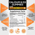 Sugar Free Chewable Calcium Gummies with Vitamin D3 - Premium Calcium & Vitamin D Gummy Chews for Bone & Teeth Health & Immue Support - Non-GMO, Orange Flavor, Nature's Supplement - 60 Gummies