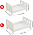 Baby Photography Bed Baby Photo Props White Wood Doll Bed Detachable Photo Background for Baby Photo Studio
