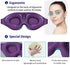 MZOO Sleep Eye Mask for Men Women, 3D Contoured Cup Sleeping Mask & Blindfold, Concave Molded Night Sleep Mask, Block Out Light, Soft Comfort Eye Shade Cover for Travel Yoga Nap, Purple