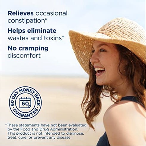Renew Life Detox Cleanse More, Helps Reduce Bloating & Return to Regularity, Overnight Constipation Relief, Soy, Dairy & Gluten Free, 60 Capsules