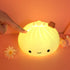 Silica Gel Pat Night Light LED Steamed Bun Creative Bedside for Kid with Sleeping Lamp Bedroom Desk Decor Reading Lamp