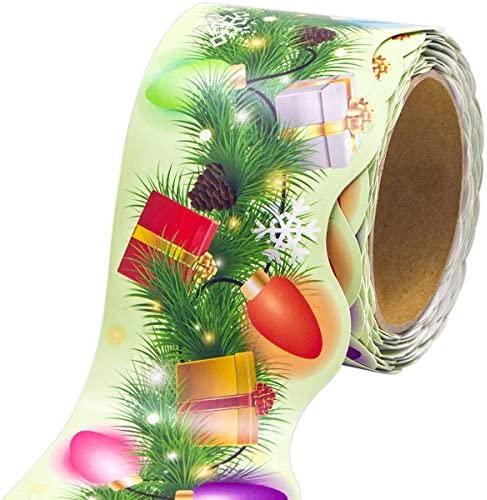 Christmas Lights Border Holiday Classroom Bulletin Board Decoration 36ft One Roll