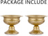 Nuptio Pcs of 2 Mini Sized Metal Urn Planter Elegant Wedding Centerpieces Vase for Wedding Party Decoration, 12.6cm/4.96" Tall Trumpet Vase Flower Holder for Anniversary Ceremony