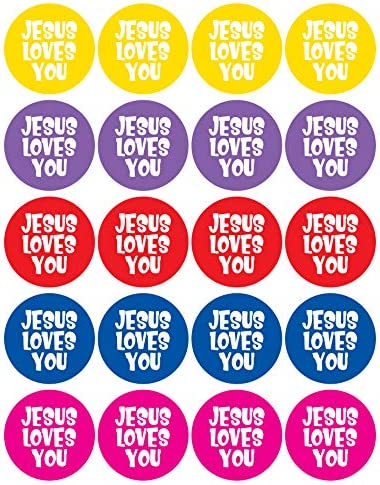 Jesus Loves You Stickers - Pack of 200