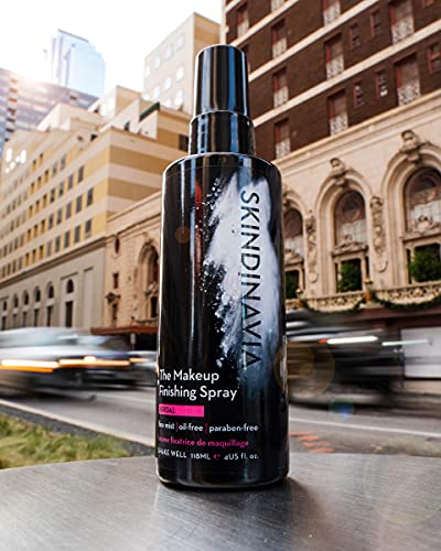 Skindinavia Makeup Setting Spray Wedding Extreme Hold ParabenFree, OilFree, HeatResistant, Waterproof, Sweat Proof, Longwear Longlasting Beauty Skin Care Finishing Make Up, Bridal, 4 Fl Oz