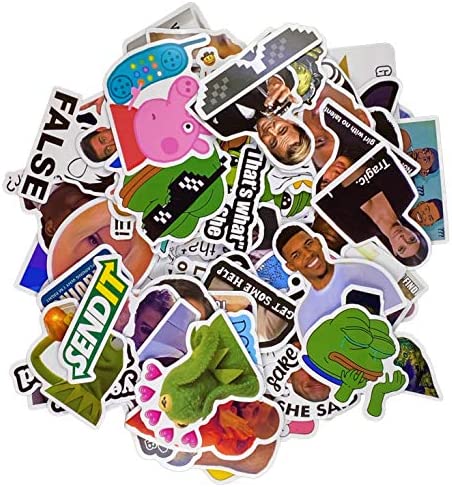 (122 Pcs) Funny Meme Vinyl Stickers Pack, Vine Stickers for Laptop, iPhone, Water Bottles, Computer, and Hydro Flask, DIY Decor for Bumper Wall