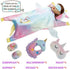 Windolls Girl 18 Inch Doll Sleeping Bag & Clothes Accessories Set - Unicorn Doll Costume with Unicorn Style Sleeping Bag, Eye Masks, Pillow, Slippers - Fits My Life, Generation, Journey Dolls