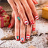 72 Pieces Christmas False Nails Artificial Fake Short Fingernails Santa Claus and Cute Snowman Decoration with 6 Jelly Glue for Nail Design Salon DIY Decoration, 12 Sizes 6 Boxes