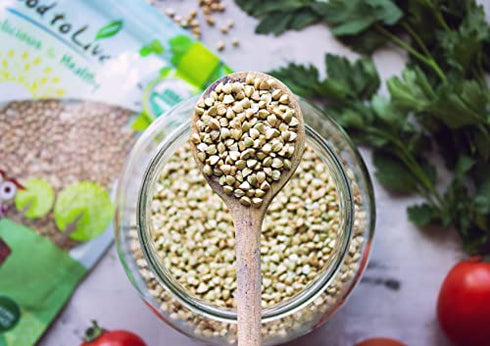 Organic Buckwheat Groats, 8 Ounces - Hulled, Non-GMO, Kosher, Raw, Vegan, Sirtfood, Bulk