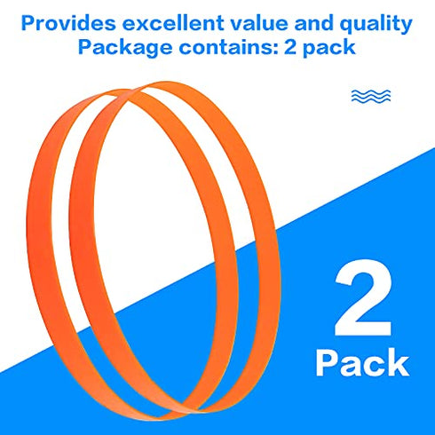 Urethane Band Saw Tires 14" x 1" x .095" Compatible with Bandsaws Wheels Including Jet Grizzly & Powermatic for Woodworking Projects ( No Adhesive Needed) - 2 Pack