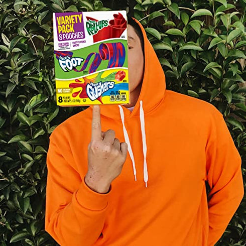 Fruit Snacks Variety Pack, Fruit Roll-Ups, Fruit by the Foot, Gushers, 8 Count