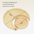 Moon Tray Crystal Holder for Stones Display, Natural Pine Crystal Tray for Healing Crystal & Essential Oils, 9.17X 3.94 Inches Crescent Moon Bowl with 4.64 Inches Round Tray