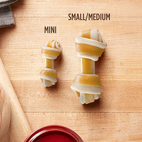 Milk-Bone Gnaw Bones Rawhide Free Dog Chew Treats, Chicken, 5 Small/Medium Knotted Bones