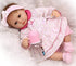 Pedolltree Reborn Baby Dolls Clothes 16 inch Girl 5 Piece Set for 16-17 inch Reborn Baby Girl Dolls