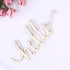 NUOBESTY Hello Wood Sign Home Wooden Letters DIY Block Words Sign Wooden Door Art Decoration,30.5x12.7x0.4cm,2pcs