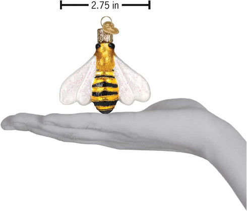 Old World Christmas Honey Bee Glass Blown Ornament