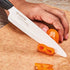 Kyocera 3-Piece Slicing Knife Set Ceramic, 5-inch 4.5-inch and 3-inch, Black Handle with White Blades