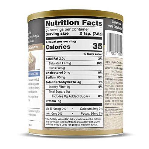 Caffe D’Vita Sugar Free Mocha Cappuccino 8.5 oz. can