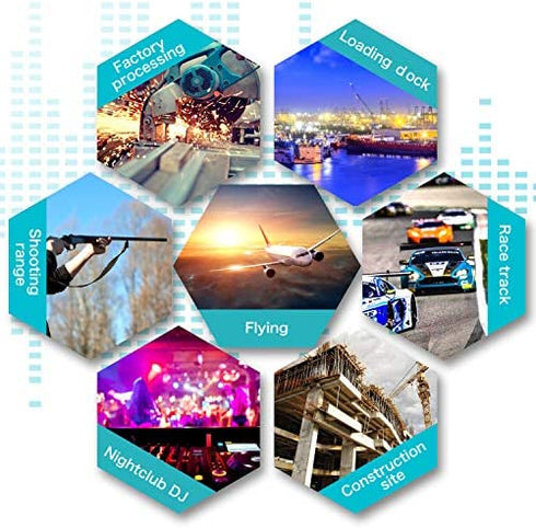 Ear Plugs for Sleeping Swimming, 8 Pair Reusable Silicone Moldable Noise Cancelling Earplugs for Shooting Range, Swimmers, Snoring, Concerts, Airplanes, Travel, Work, Studying