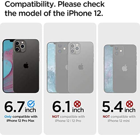 Spigen Slim Armor CS Designed for iPhone 12 Pro Max Case (2020) - Metal Slate