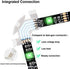 4 Pin LED Strip Connectors 10mm for 5050 RGB LED Strip Lights,AWSOM LED Strip Lights Connectors 4 Pin,10mm Wide,10X L Shape Connectors, 10X Strip to Strip Connectors