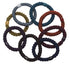 L. Erickson Grab & Go Ponytail Holders, Fall, Set of Eight - Exceptionally Secure with Gentle Hold