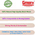Gmark 5.5" Premium Wood Stirrer 2.3mm Thick Individual Wrapped 100 pc - Wood Coffee Stir Sticks for Tea Beverage, Corn Dog Stick Craft Stick 100/Bag GM1115C