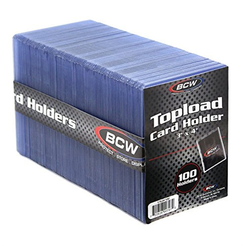 BCW 1-TLCH-100 3X4 Topload Card Holder - Standard
