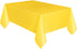 Mountclear 12-Pack Disposable Plastic Tablecloths - 54 x 108 Inch Size Table Cloth Ideal Rectangular Table Covers for Any Tables Upto 8 Feet Long Easy Clean-up of Post-Event Mess (Yelow)