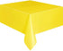 Mountclear 12-Pack Disposable Plastic Tablecloths - 54 x 108 Inch Size Table Cloth Ideal Rectangular Table Covers for Any Tables Upto 8 Feet Long Easy Clean-up of Post-Event Mess (Yelow)