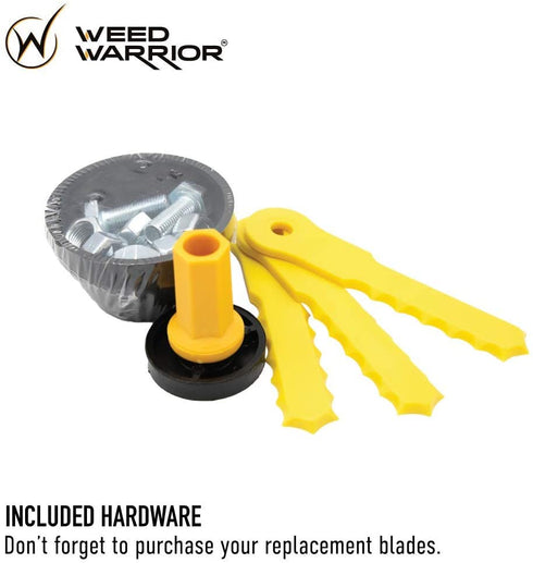 Weed Warrior Push-N-Load 3-Blade Trimmer Head Accessory, Universal Fit