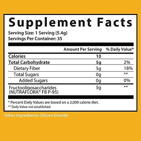 GOBIOTIX Prebiotic Fiber Supplement - Supports Gut Health and Digestive Regularity - Soluble Powder Fiber Supplement for Women + Men - Gluten Free, Sugar Free, Keto, Vegan (1 Pack)