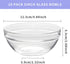 16 Pack Glass Bowls 5 Inch, RUCKAE Glass Mixing Bowls Small Bowls For Kitchen Prep, Dessert, Ice Cream,Small Cake, Candy Dishes, Nut Bowls, Salad Bowl