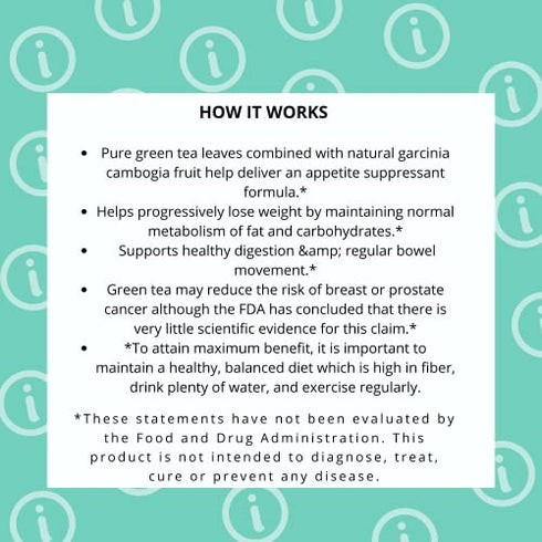 HYLEYS Tea Wellness Garcinia Cambogia Green Tea, Assorted Tea Bags, 42.0 Count
