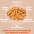 Davie's Sweet Potato Dog Treats, Made in The USA, High in Fiber, Grain Free, Vegan, No Preservatives, Vegetarian Alternative to Rawhide Chews, Rich in Vitamins, Large 0.5 lb. Bag