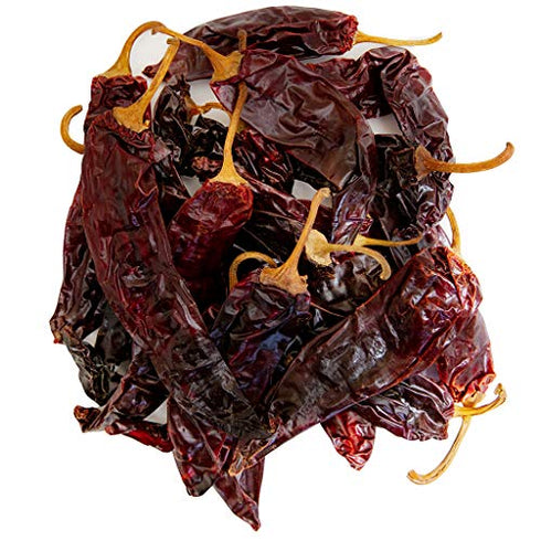 4oz California Dried Whole Chile Peppers, Anaheim Chili Seco Pods for Authentic Mexican Food